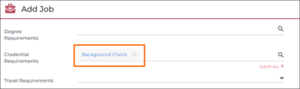 Dynamic Matching of Credential Requirements